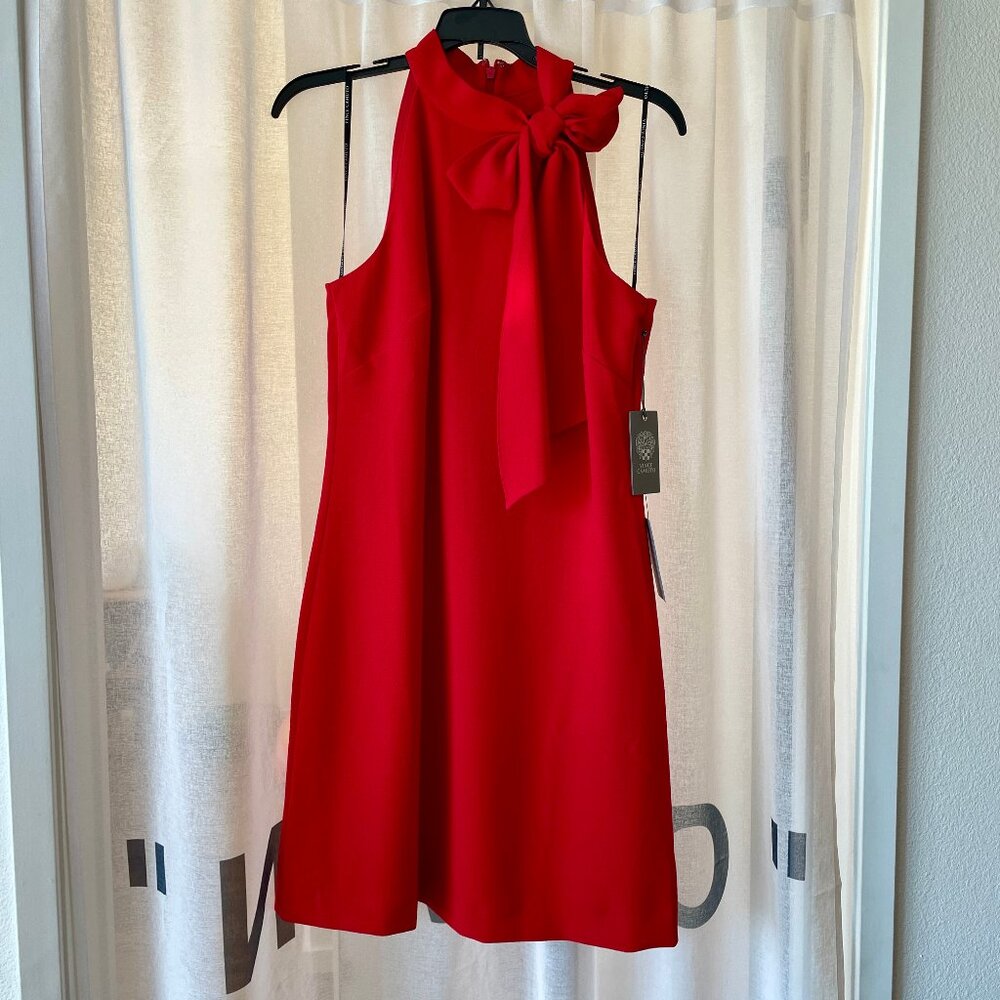 NWT Cherry Red Bow Mini Dress